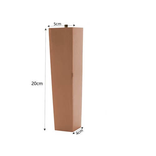 Set wood sofa legs - 4, solid