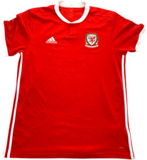 Glorious Wales adidas 2018-19 Home Shirt Large