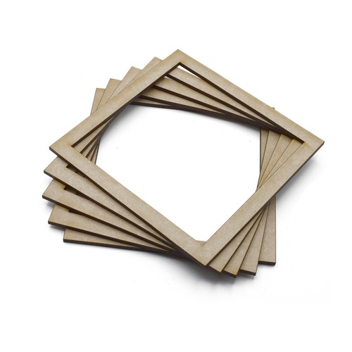 Wooden mdf square outline - square,