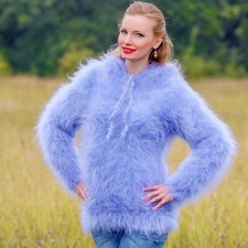Fuzzy mohair sweater pullover