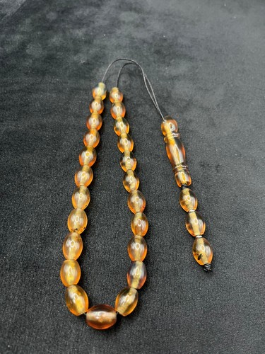 Blue amber worry - amber, luxury