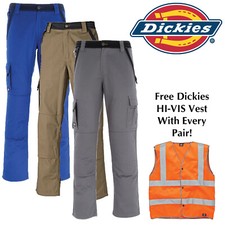Dickies Work Trousers Mens Cargo Industry 300 Two Tone Work Pants IN30030