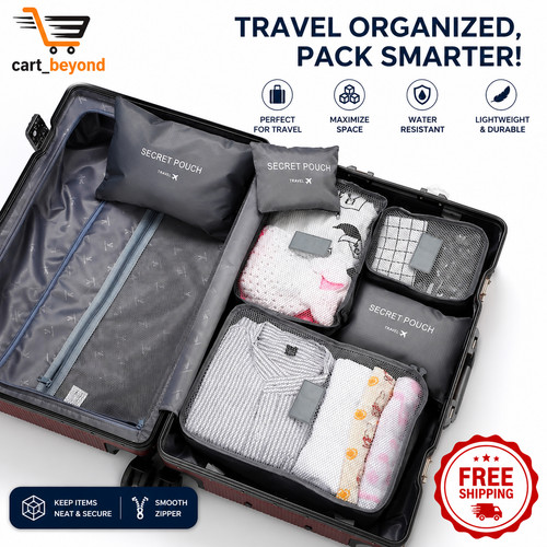 6pcs packing cubes - cubes, travel