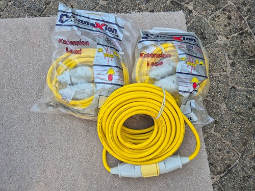 Three extension leads - extension, 110v