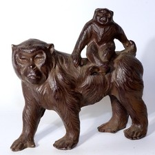 Vintage Iron Monkey Figurine