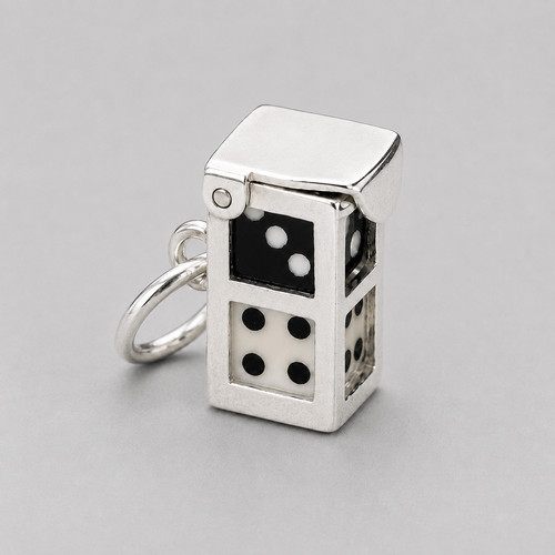 Sterling silver black white - &,