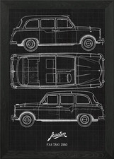 Austin FX4 Taxi 1960 Framed
