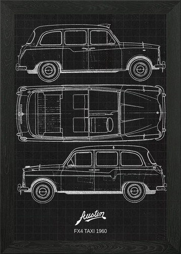Austin fx4 taxi 1960 - austin,