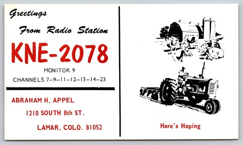 Vintage kne 2078 qsl postcard - vintage,