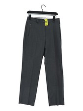 Gardeur Women's Suit Trousers UK 12 Grey Polyester