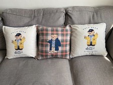 Vintage Ralph Lauren Polo Teddy Bear Goose Down Throw Pillow Set - 45 x 45cm