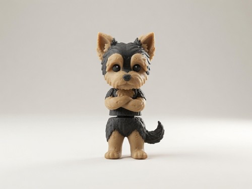 Articulated yorkie dog - yorkie,