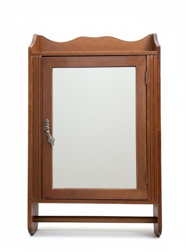 Vintage wood medicine cabinet - wood,