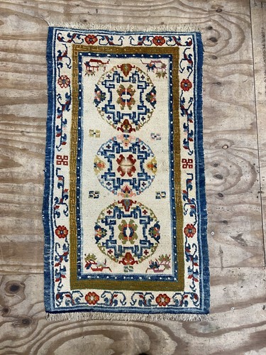 Antique tibetan hand knotted - antique,