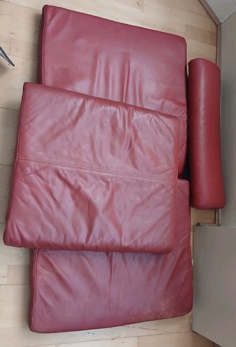Ikea poang red leather - ikea,
