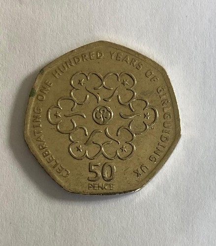 50p coin 2010 celebrating - uk,