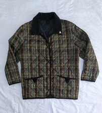 John Partridge Vintage Mens Tartan Quilted Jacket Size S Handmade In England