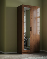 2 Door Wardrobe with Mirror