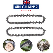 2x 4inch Mini Chainsaw Chain 28 Drive Links for Electric Handheld Chain Saw