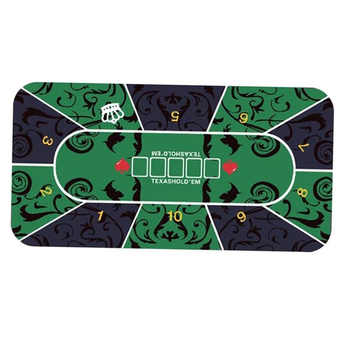 Rubber poker table layout - rubber,