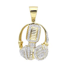 Men's10k Gold Genuine Diamond