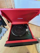 Steepletone SRP1R-11 Portable Vintage Retro 70s Style Record Player USB FM/AM