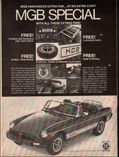 1977 Vintage ad MGB special