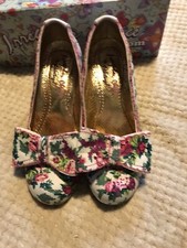 Irregular Choice Freckles White Floral Sz41