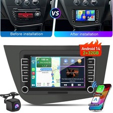 Apple CarPlay For Seat Leon MK2 2005-2012 Android 14 Car Stereo NAVI BT GPS +CAM
