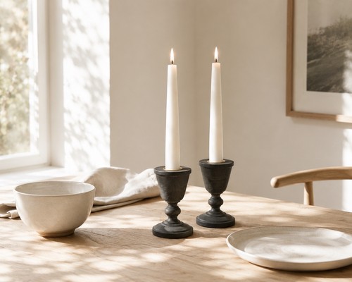 Farmhouse pottery wooden - wooden, taper