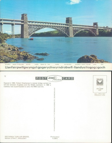 Britannia tubular bridge menai - tubular,