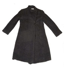 Kaliko Teddy Bear Coat, Dark Brown, Wool/Mohair/Viscose Blend, Size 10