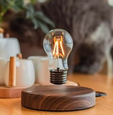 Magnetic Levitating LED Bulb Lamp - Floating Glass Light for Home & Office Decor