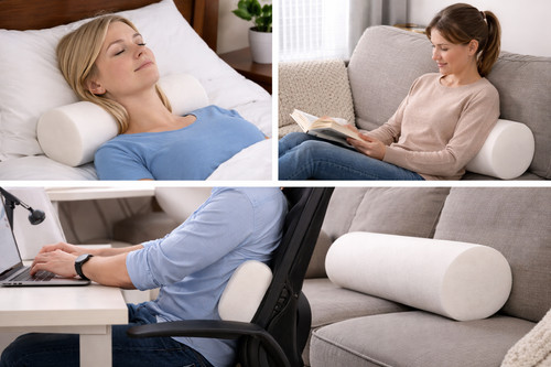 Memory bolster firm - round, foam