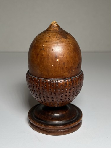 Vintage wooden acorn figurine - vintage,
