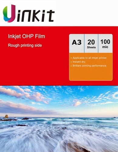 Sheets ohp film inkjet - 20, a3