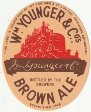 BEER BOTTLE LABEL - YOUNGERS