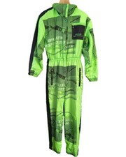 Vintage Luhta Operation Deep Freeze IV Ski Suit Size 10 Green Polyester
