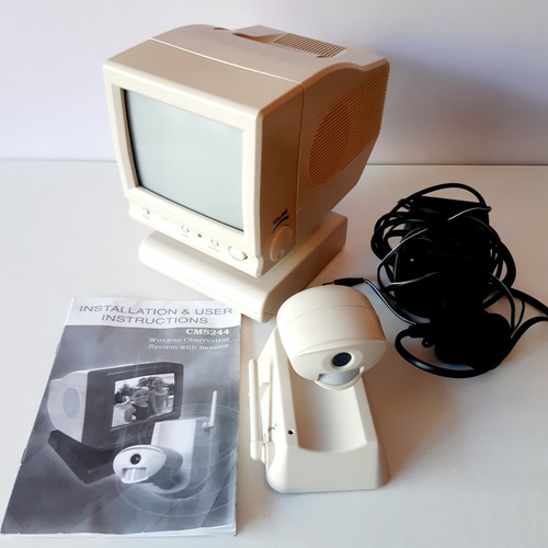 Vintage crt monitor cctv - monitor,