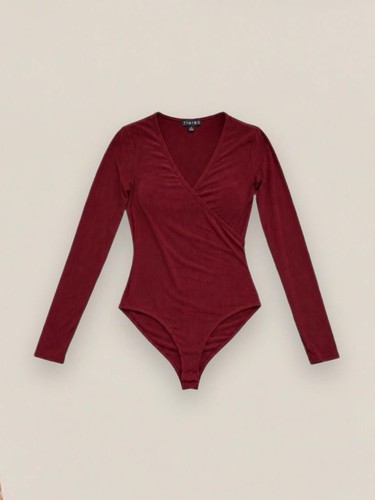 Timing burgundy red ribbed - burgundy,