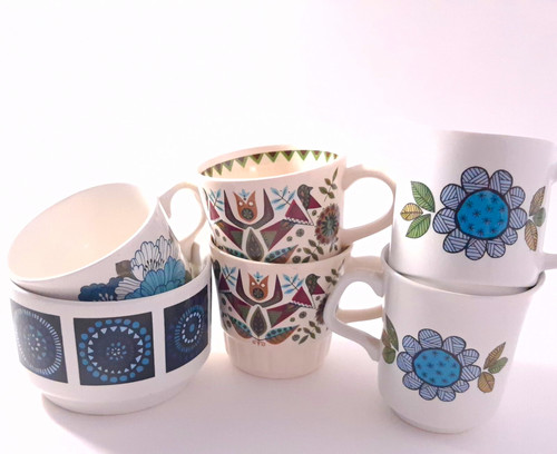 Broken pottery for mosaic