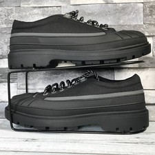 Zara Men’s Black Rubberised Sporty Low Lace Up Shoes UK 6 / EU 40 RRP £55.99