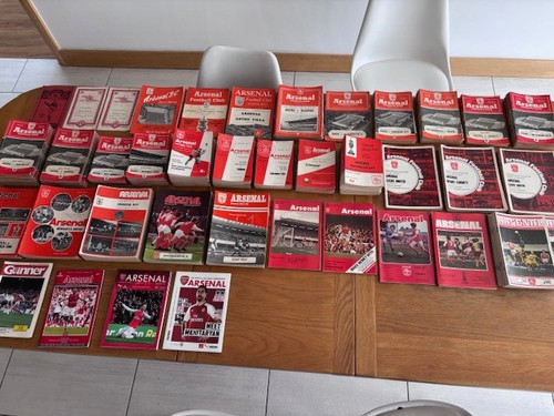 Arsenal home programmes - f.c,