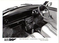 Mini 1100 Special Limited Edition Interior 1979 Original b/w Press Photo 23504C