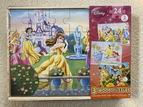 Disney princess wood puzzle - disney, 3