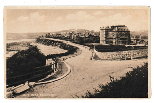 Old postcard cliff - of,
