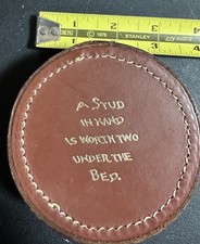 Vintage leather Trinket Stud