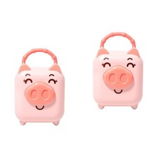  2 Pieces Children Money Boxes Bank Adorable Saving Plastic Coin Container