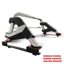 RD3466 STAINLESS STEEL SPORTS ROLL BAR FOR FORD RANGER T6 T7 T8 DOUBLE CAB 12-21