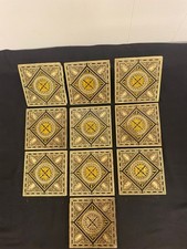10 Antique  VICTORIAN Tiles